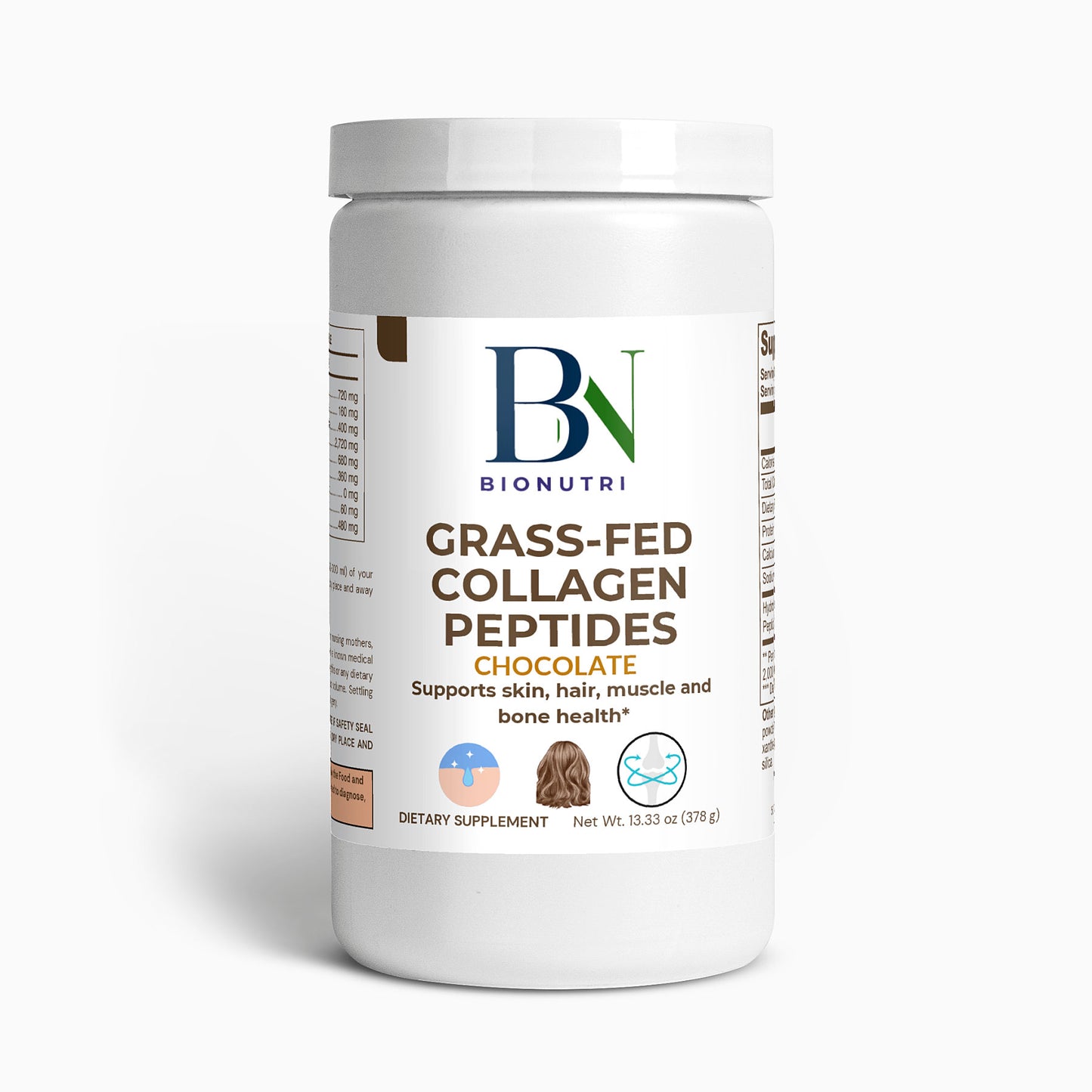 Grass-Fed Collagen Peptides Powder (Chocolate)