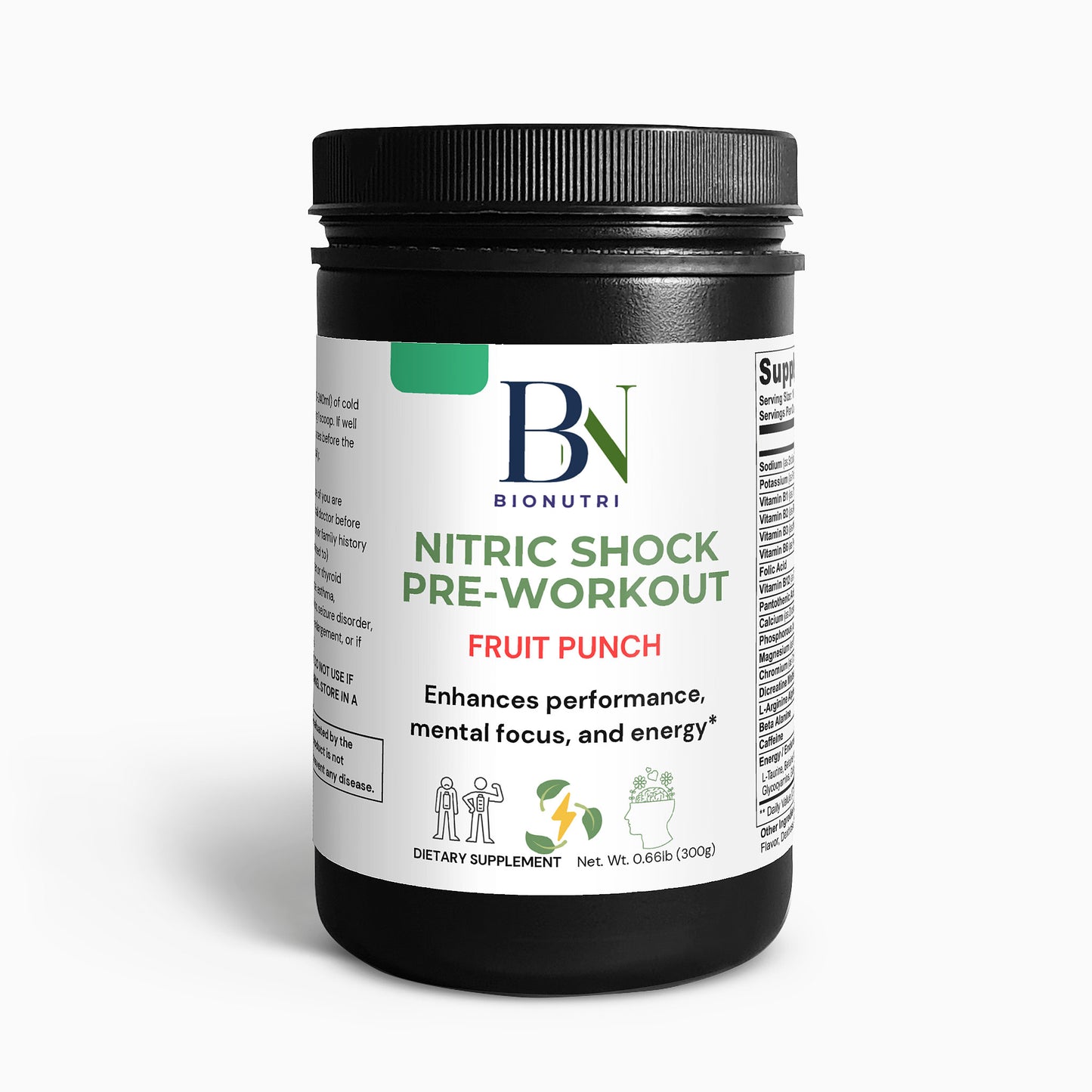 Nitric Shock Pre-Workout Powder (Fruit Punch)