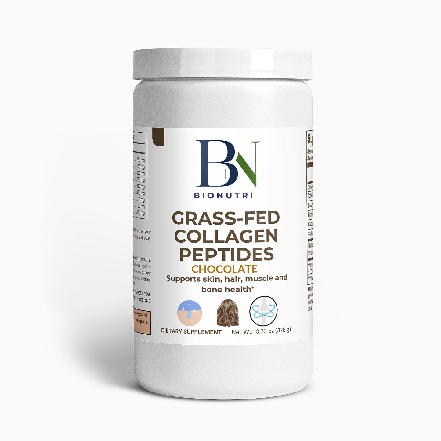 Grass-Fed Collagen Peptides Powder (Chocolate)