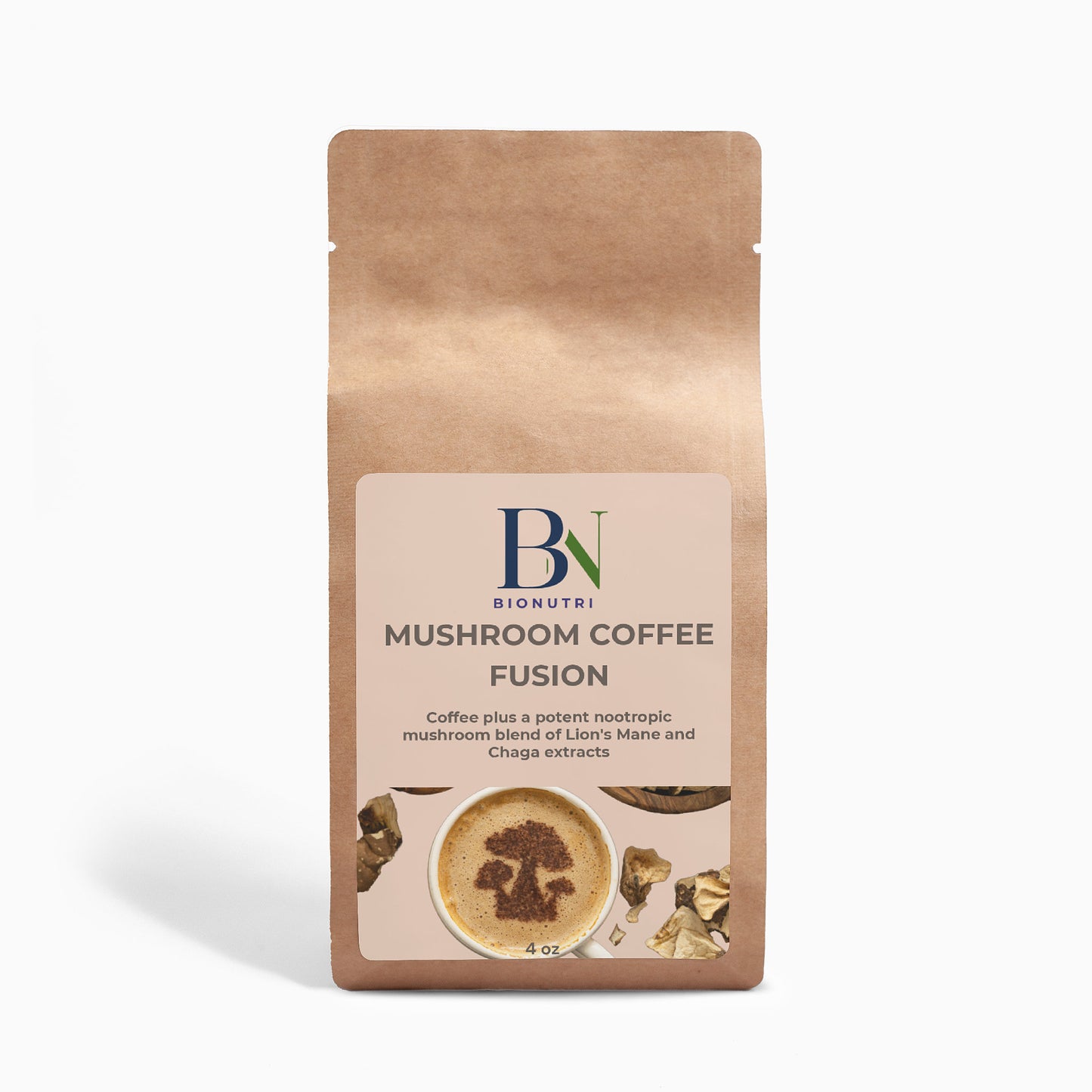 Mushroom Coffee Fusion - Lion’s Mane & Chaga 4oz